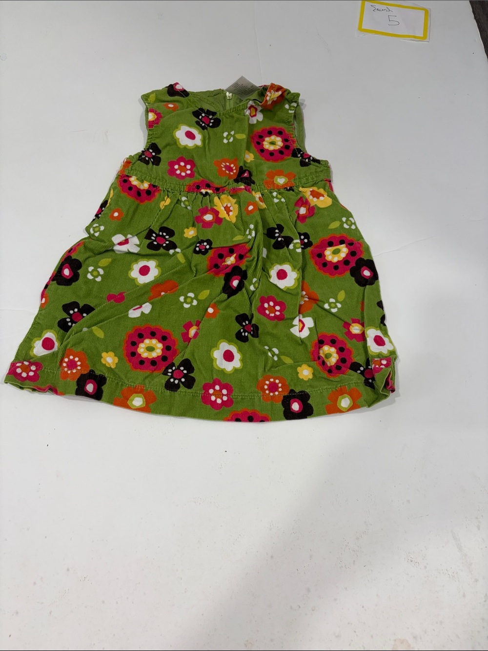 Gymboree Green Floral Print Shorts with Pink, Orange and Black Accents